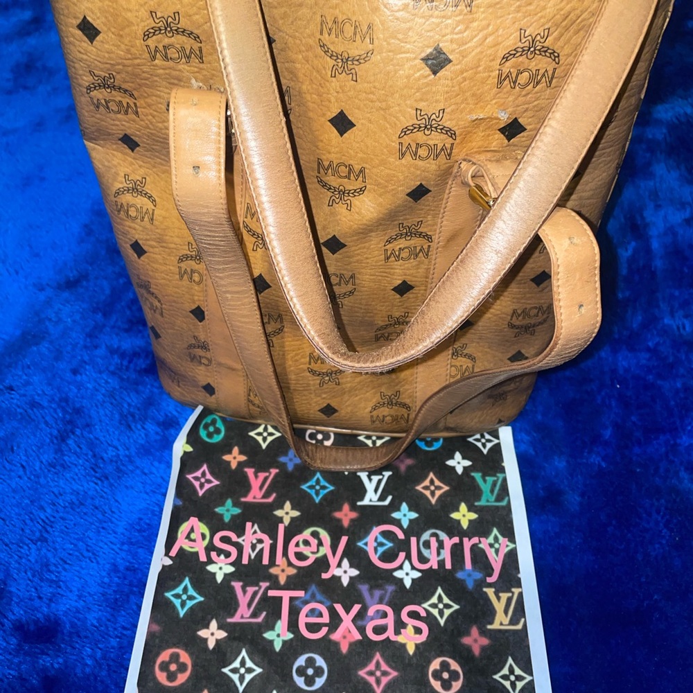 Authentic MCM bucket bag